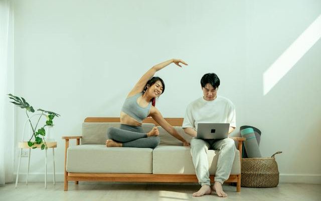 taiwan couple sitting on sofa