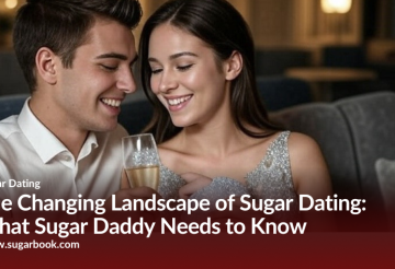 Happy sugar daddy and sugar baby enjoying champagne — safe sugar dating connection