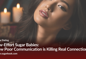 Elegant Asian woman posing in a candlelit room, representing the 2025 trend of low-effort sugar babies and poor communication in sugar dating.
