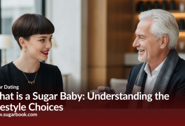 Young woman and older gentleman enjoying a conversation – Sugar Baby lifestyle concept