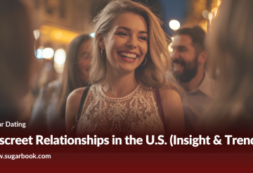 A happy young woman enjoying nightlife, representing discreet sugar dating trends in the U.S. for 2025.