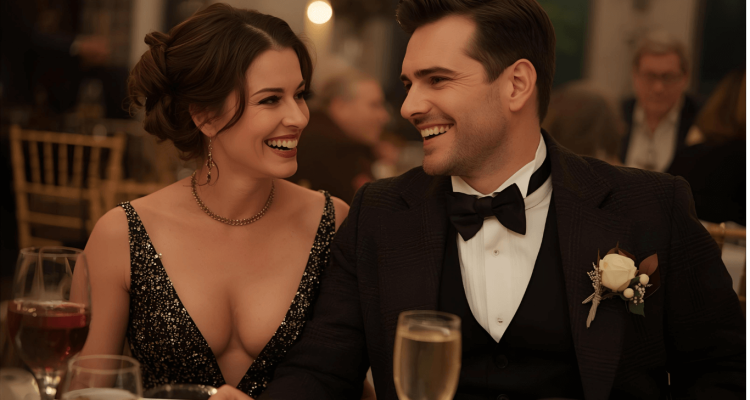 modern-sugar-dating-couple-usa-2025-luxury-dinner › Sugarbook | The #1 Sugar Daddy & Sugar Baby Dating website to meet Sugar Daddies & Sugar Babies. Build relationships, discuss allowances and get paid instantly. A well-dressed couple smiling during an elegant dinner, representing modern sugar dating culture in the U.S. for 2025.