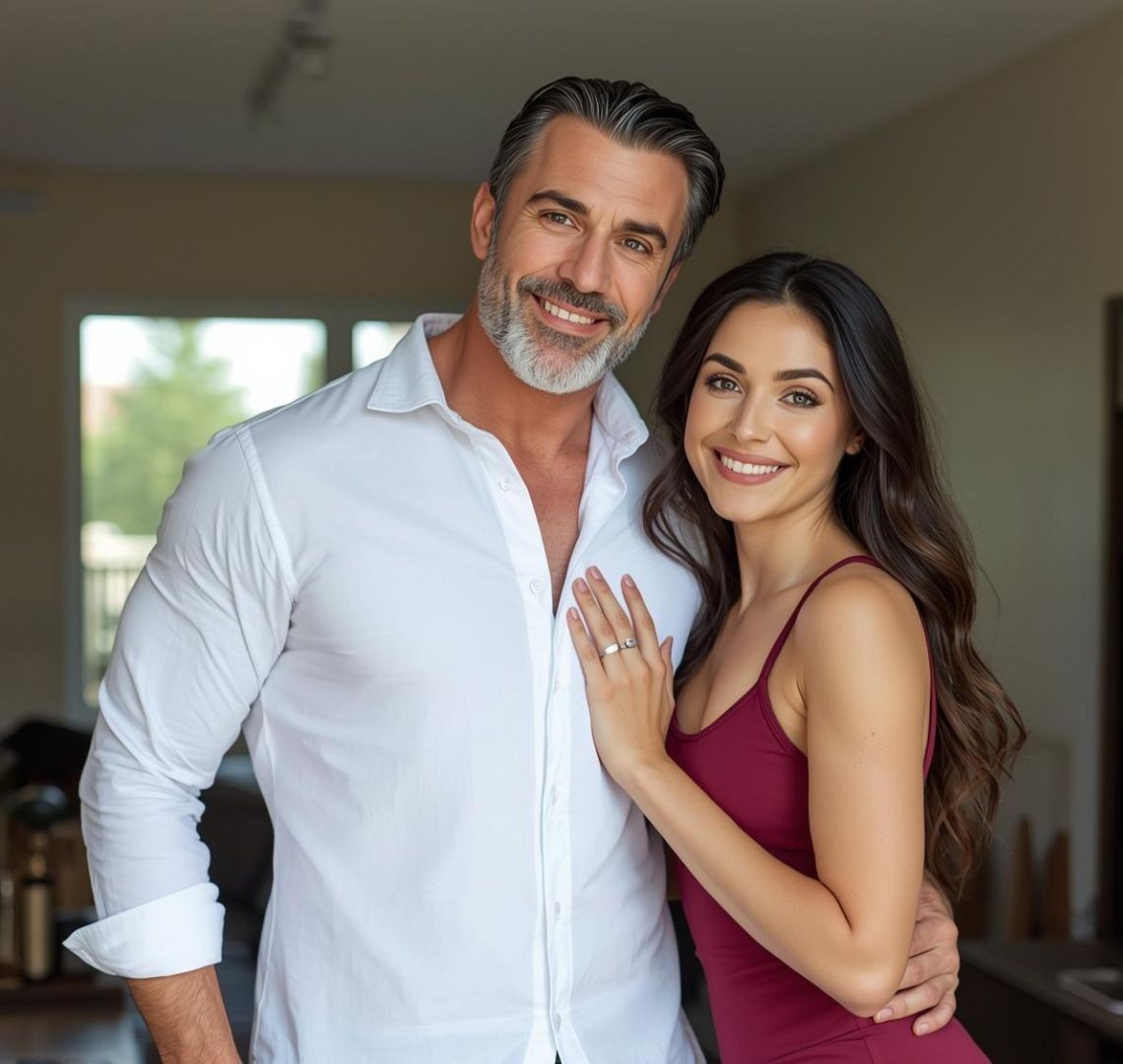 Sugar daddy and baby couple enjoying time together